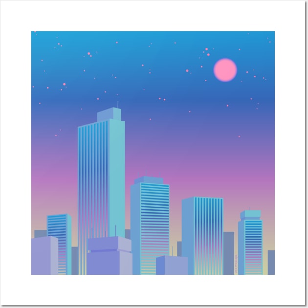 LoFi City 🏙️✨ Wall Art by Doutarina